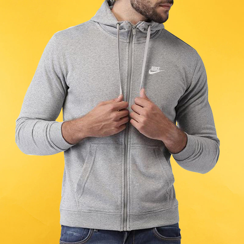 Nike Sportswear Club French Terry Full House Hoodie  gray 804392-063