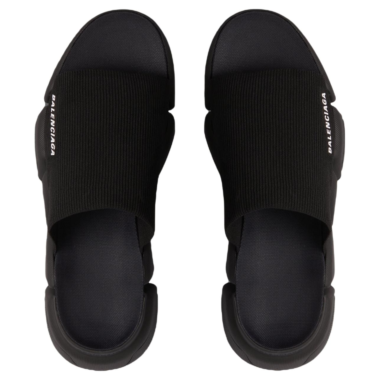 Balenciaga Speed 2.0 Recycled Knit Sandals 'Black' 711453W2DB11000