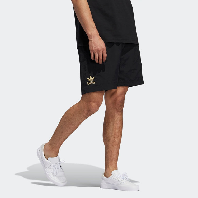 adidas originals Tr Short Large Logo Running Sports Shorts Black GL5137