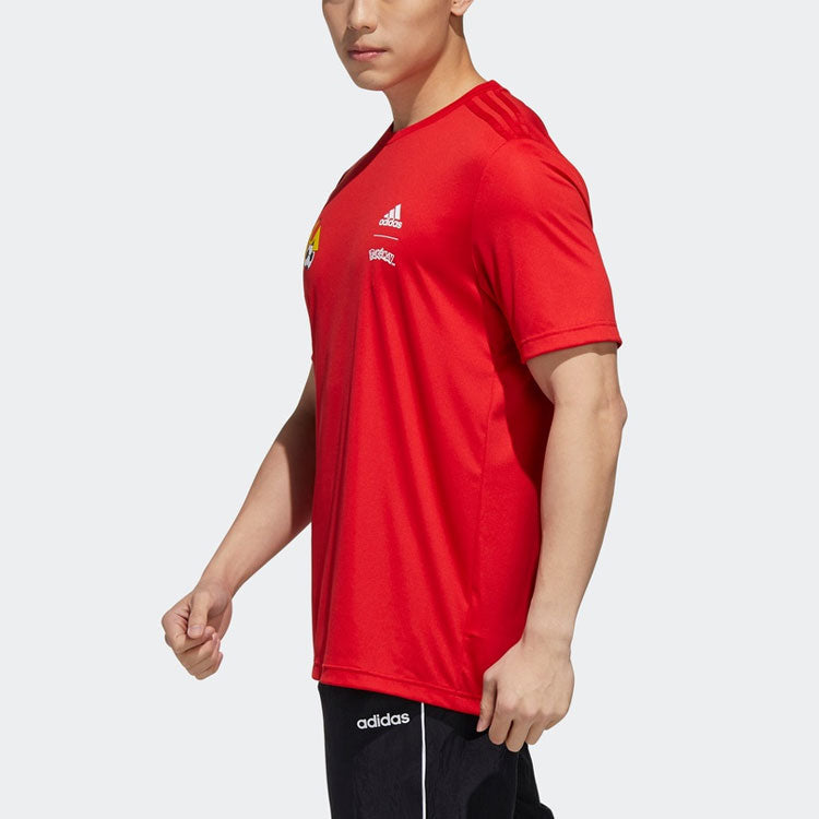 adidas x Pokmon Crossover Training Sports Short Sleeve Red GN3001