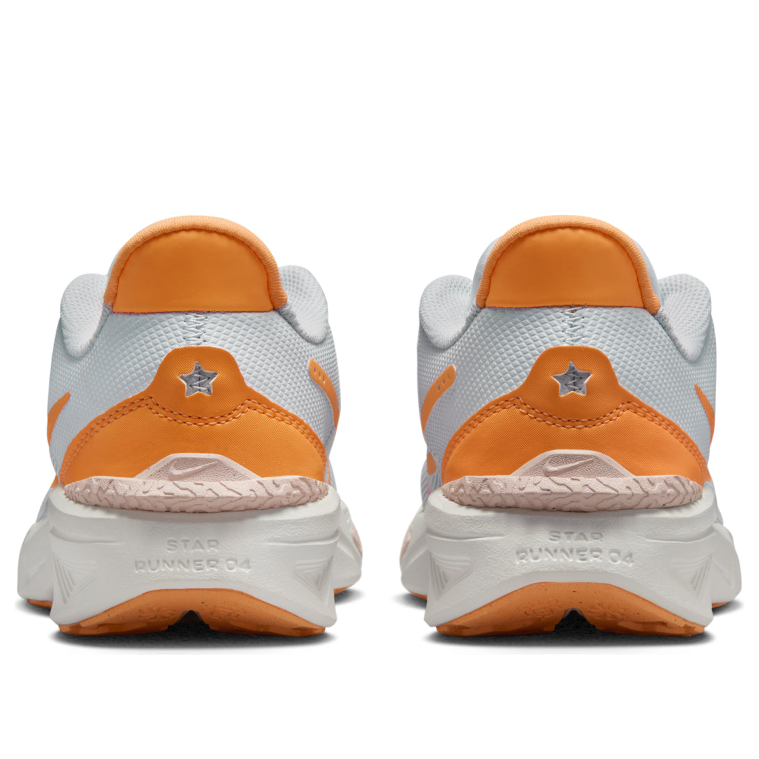 (GS) Nike Star Runner 4 'White Orange' DX7615-008