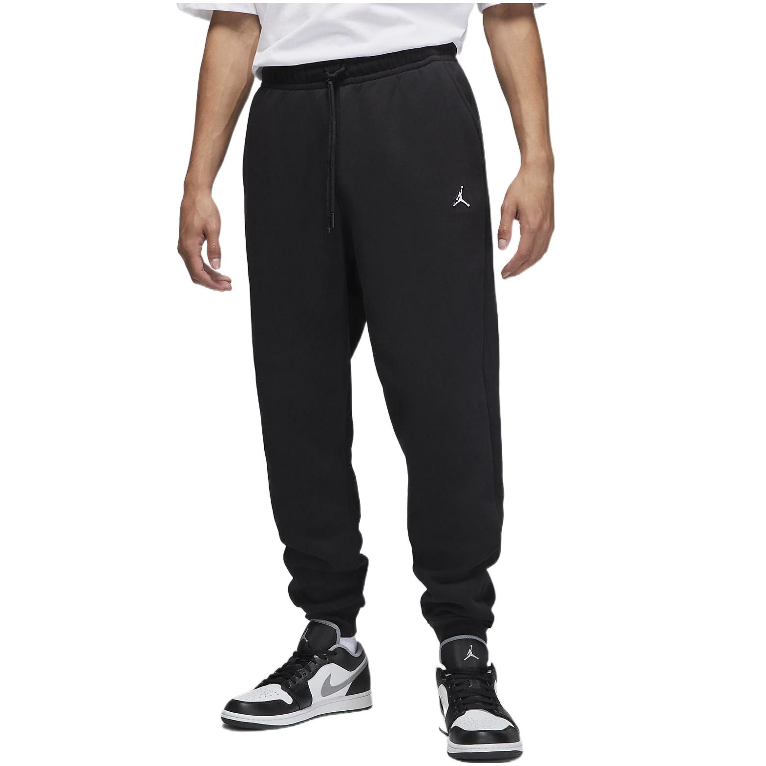 Air Jordan Elastic Waistband Sports Pants Men's Black DQ7341-010