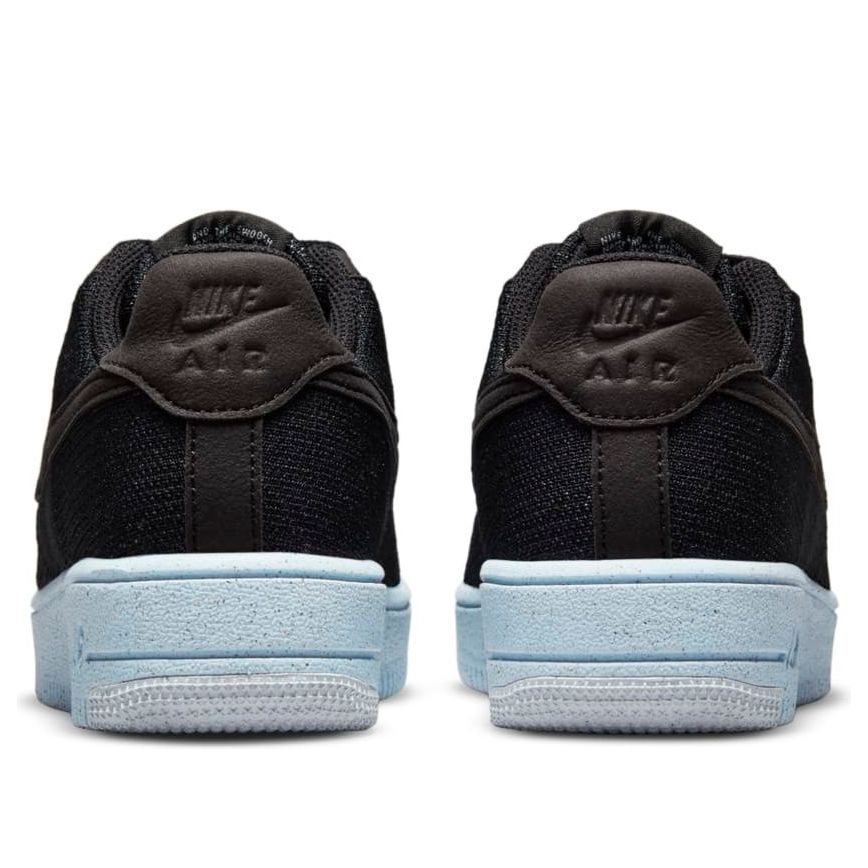 (GS) Nike Air Force 1 Crater Flyknit 'Black Chambray Blue' DH3375-001