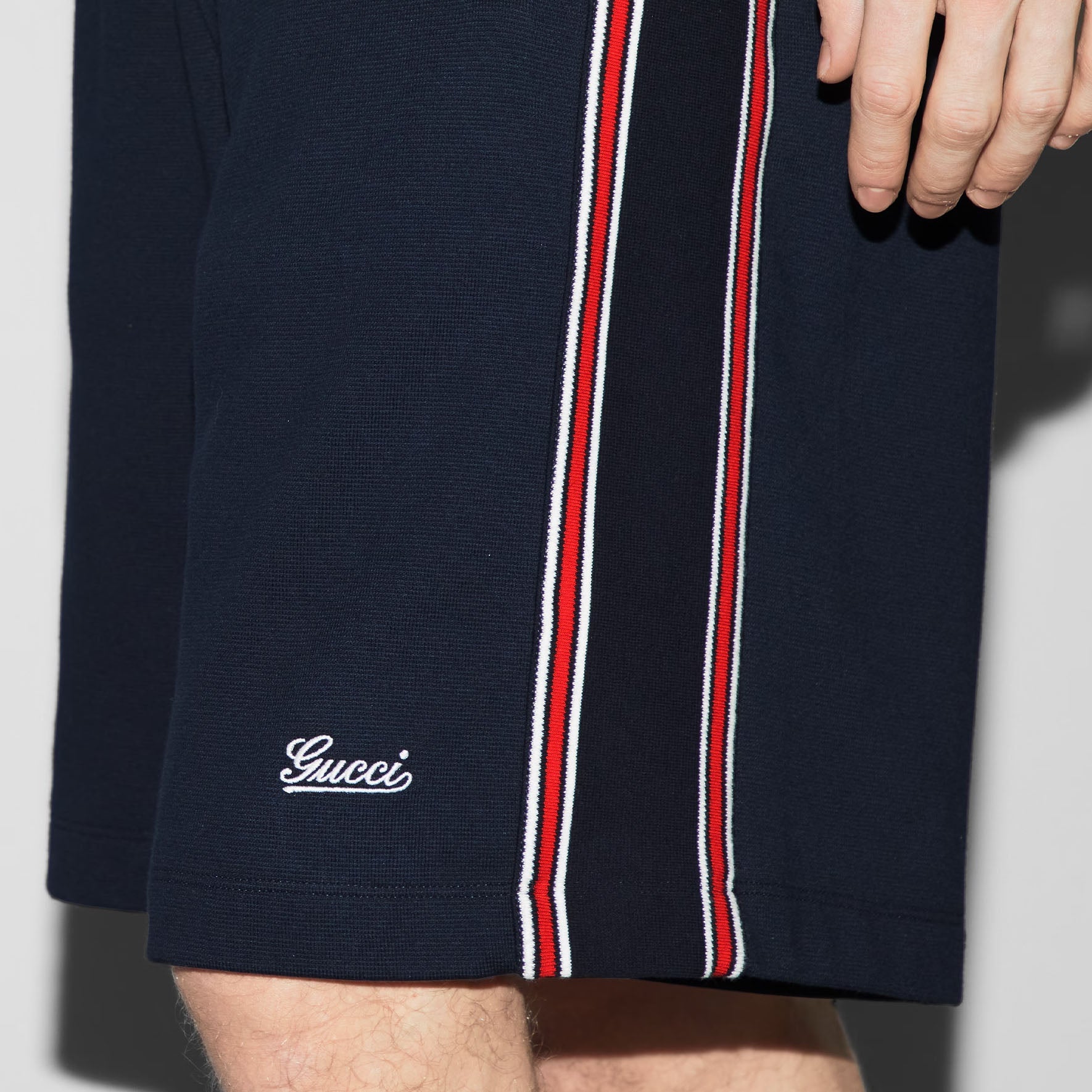 Gucci Cotton Jersey Basketball Shorts 'Navy Blue' 742381-XJGKU-4215