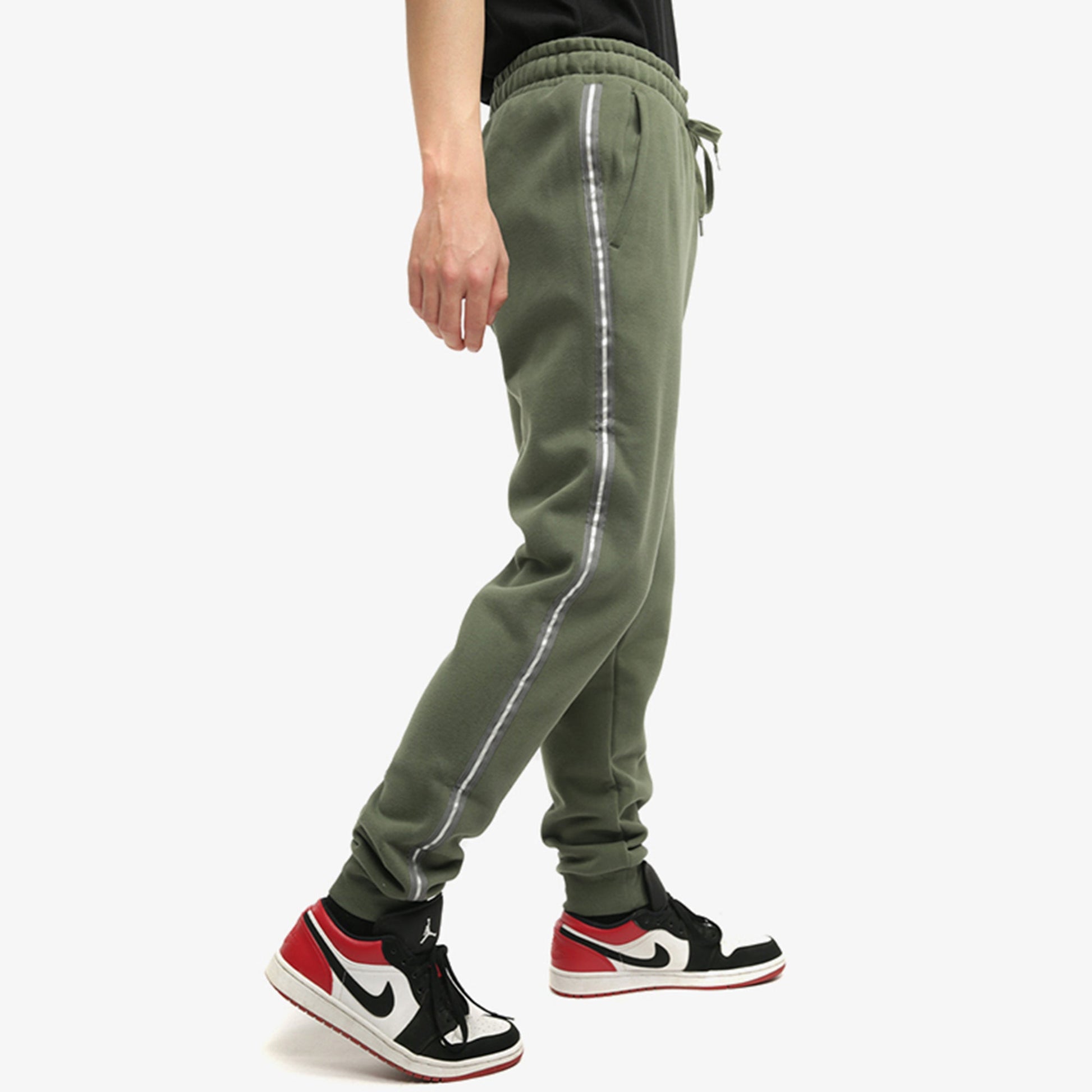 PUMA Metallic Nights Tape Sweatpants 'Green White' 587142-64