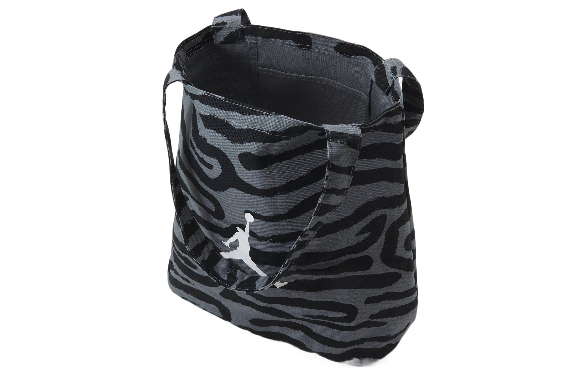 Air Jordan JORDAN BREAKFAST Series Large Capacity logo Version Printing Cotton handbag Unisex Black DX7177-010