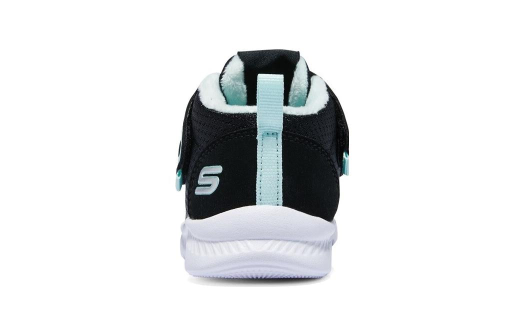 (TD) Skechers Comfy Flex Shoes 'Black Sky Blue' 303017N-BLK