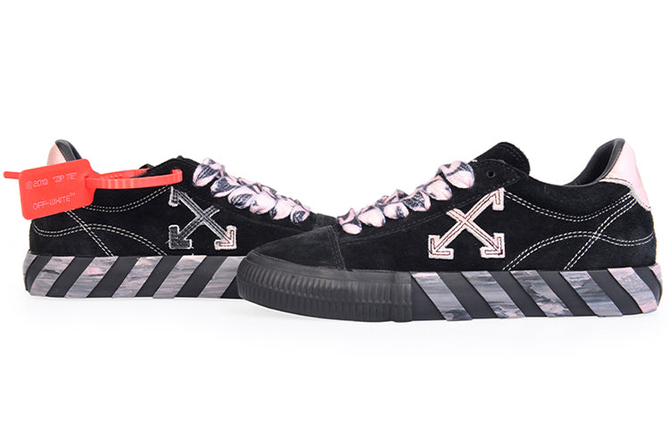 (WMNS) Off-White Low-Top Sports Shoes Black/Pink OWIA178R21LEA0011030