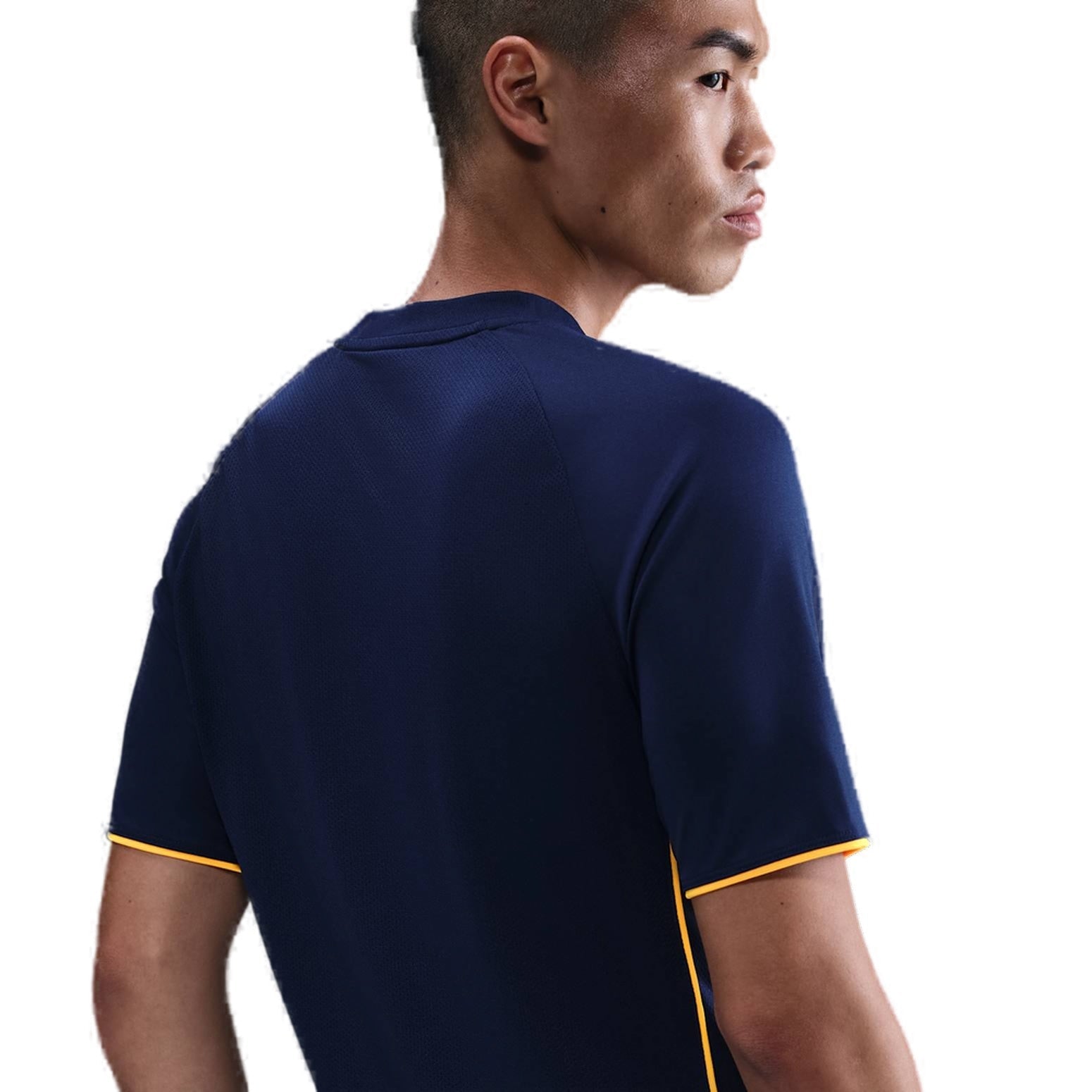 Nike Academy+ Dri-Fit Short-Sleeve Soccer Top 'Laser Orange Blue Void' HV1825-494