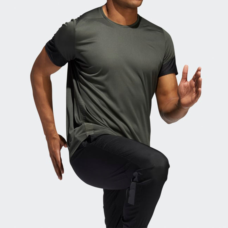 Men's adidas 25/ Running Short Sleeve Brown EI6318