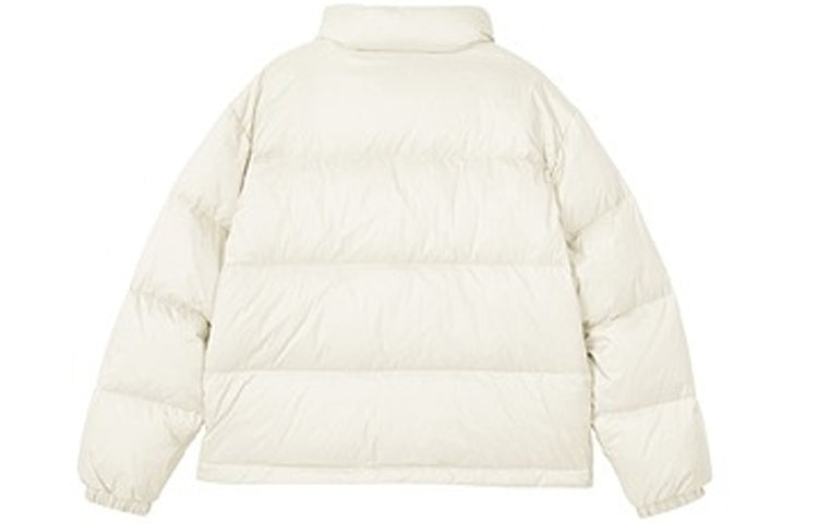 (WMNS) Skechers Short Down Jacket 'Black Blue White' L421W040