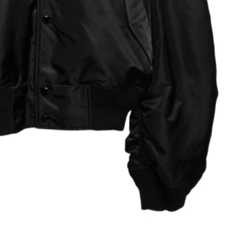 (WMNS) Balenciaga Paris Varsity Jacket 'Black' 768924TNO271000