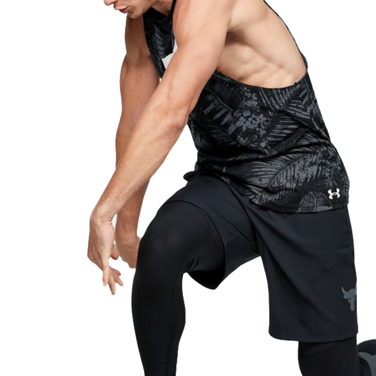 Under Armour Project Rock Aloha Camo Tank Top 'Black Grey' 1351590-001