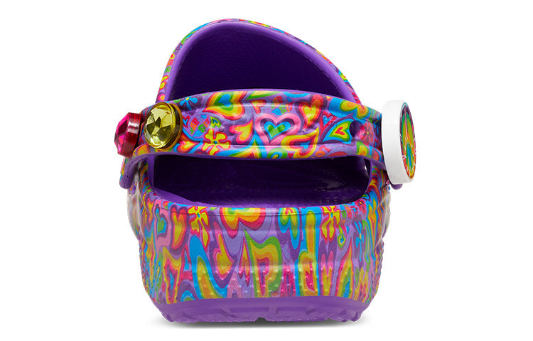 Crocs Lisa Frank x Classic Clog 'Neon Purple Multi Hearts' 207736-573