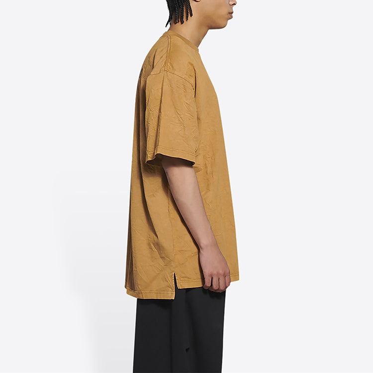 Balenciaga Logo T-Shirt Medium Fit 'Beige' 612966TLVB39504