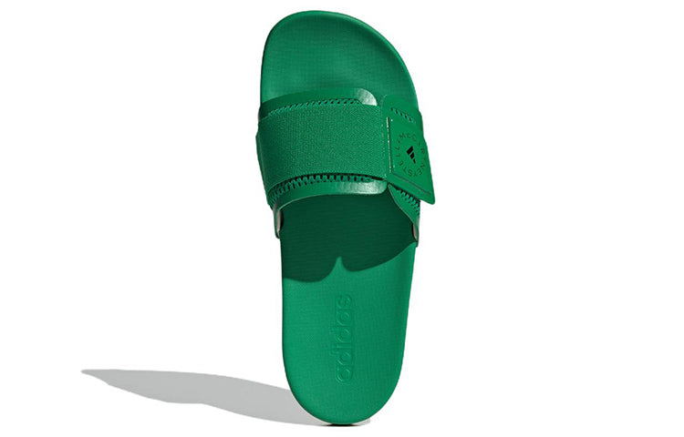 (WMNS) adidas Slides x Stella Mccartney 'Green Black' GX9852