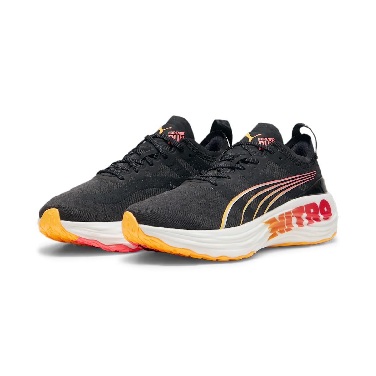(WMNS) PUMA ForeverRun Nitro 'Black Sun Stream' 309704-01