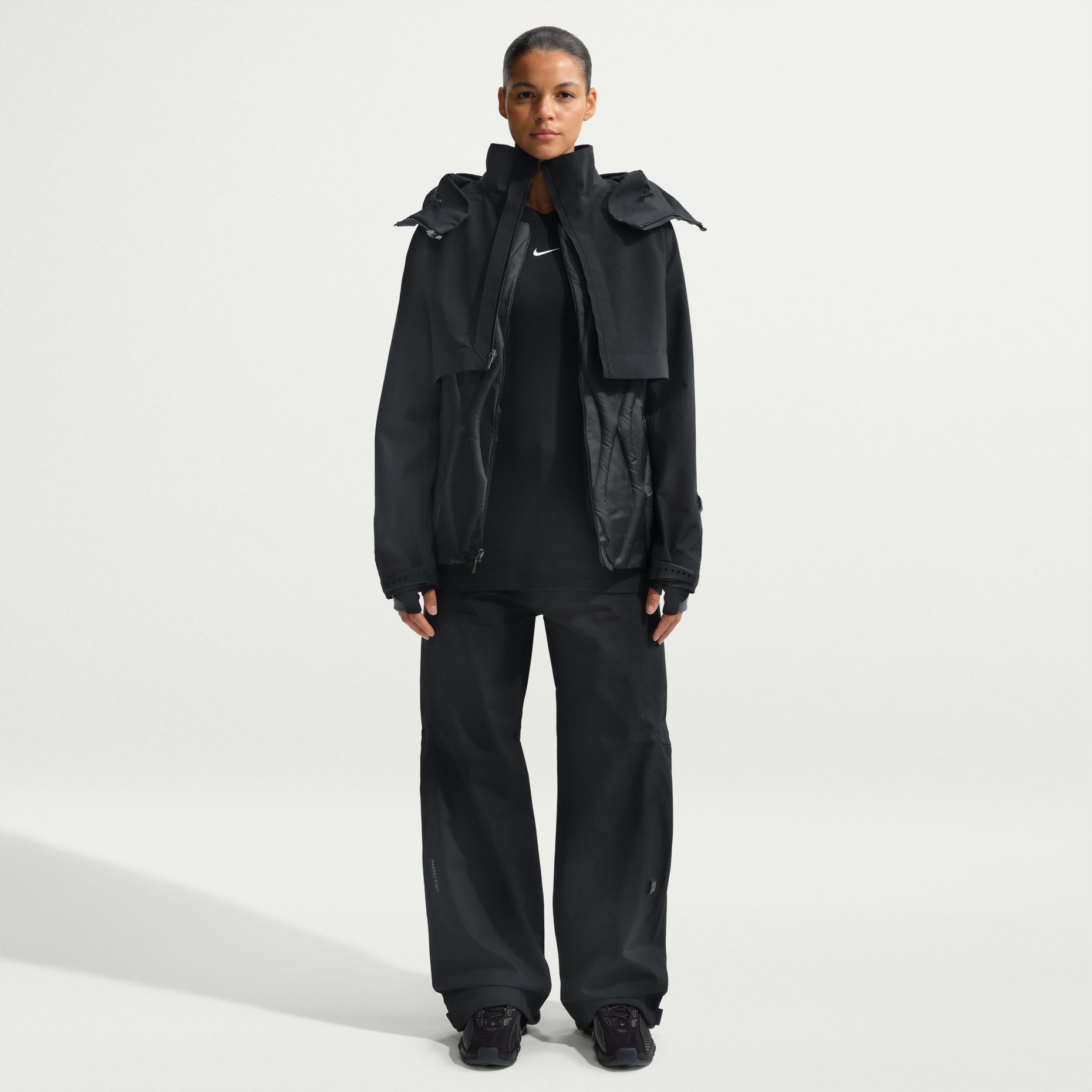 Nike x NOCTA CODE Hooded Jacket 'Black Gunmetal' HQ4477-010