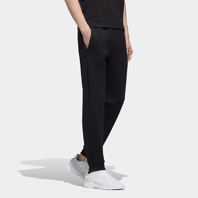 adidas neo M Idnty Cnt Tp Running Athletics Knit Sports Pants Black GJ8748