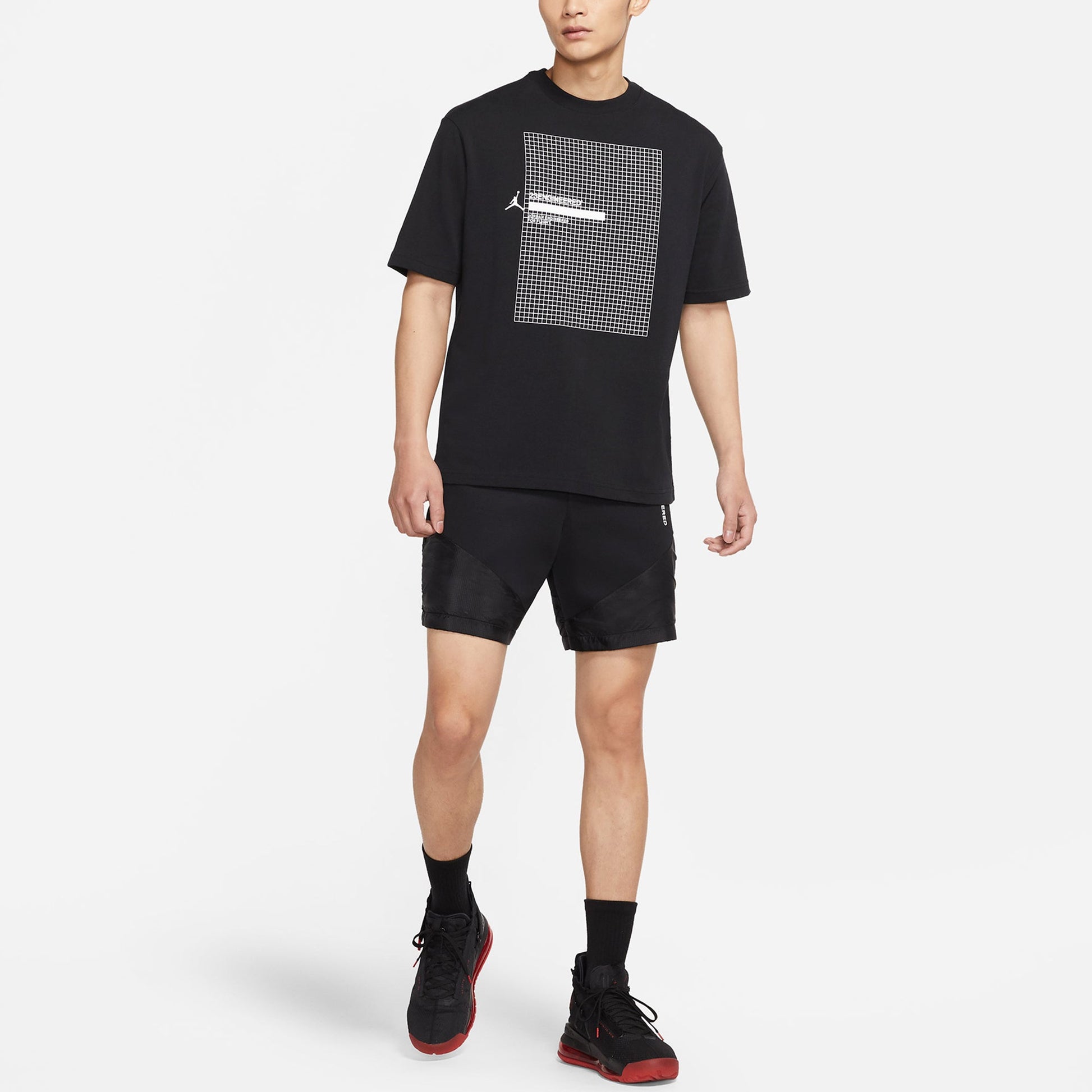 Air Jordan 23 Engineered mesh Sports Round Neck Short Sleeve Black DA9870-010