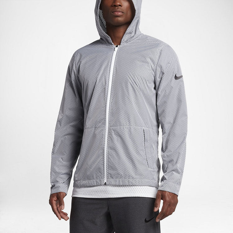 Nike Sports Training Windproof hooded Jacket Gray 848532-010