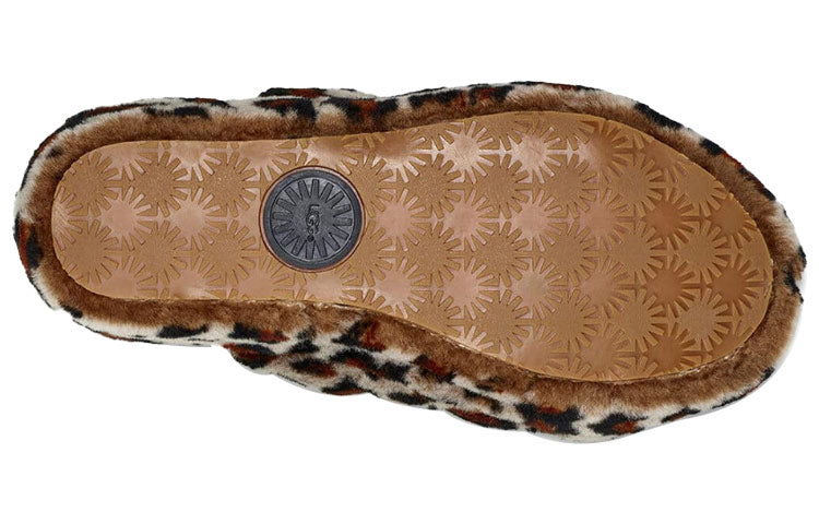 (WMNS) UGG Fluff Yeah Leopard Slipper Leopard print 1106252-AMP