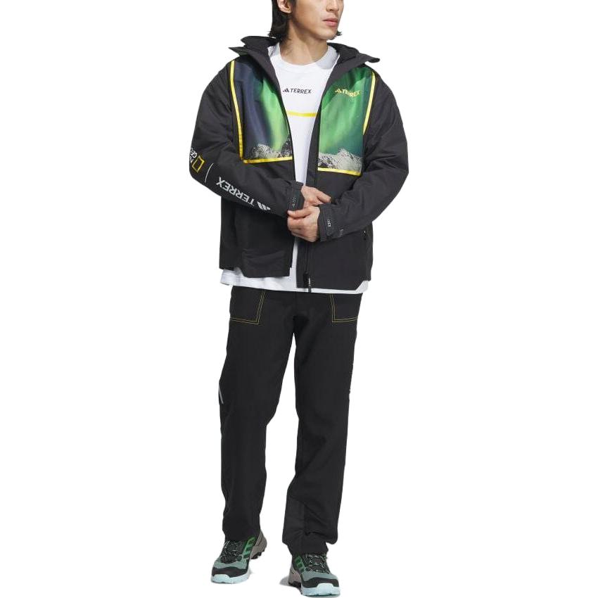 adidas National Geographic RAIN.RDY Three-In-One Jacket 'Black' IL8959
