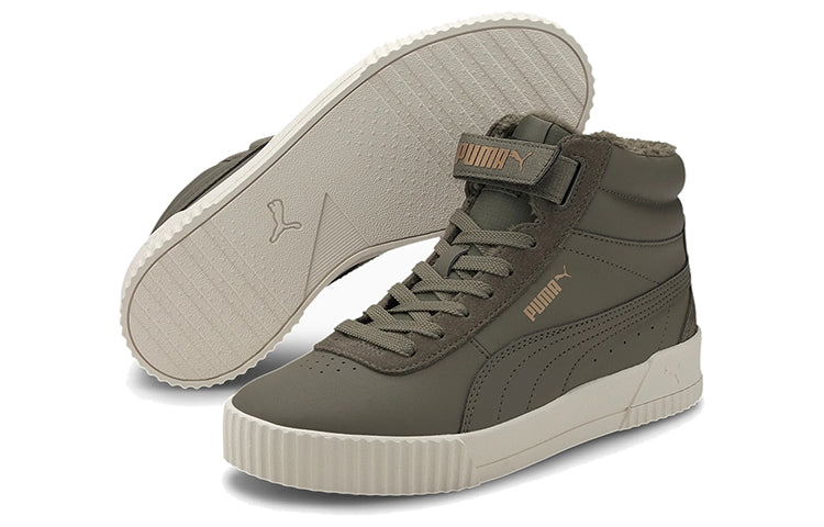 (WMNS) PUMA Carina Mid Winterized 'Green White' 374140-02