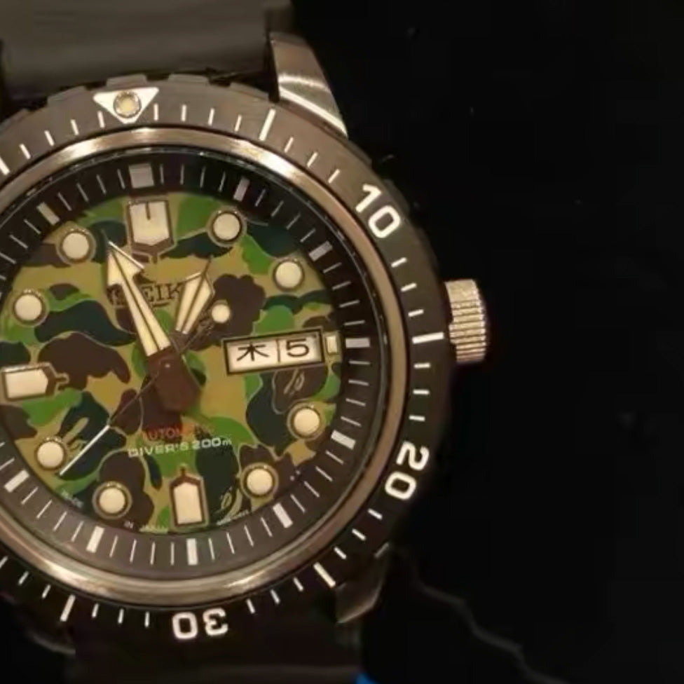 BAPE X SEIKO MECHANICAL DIVERS WATCH Crossover 1F23-182-940