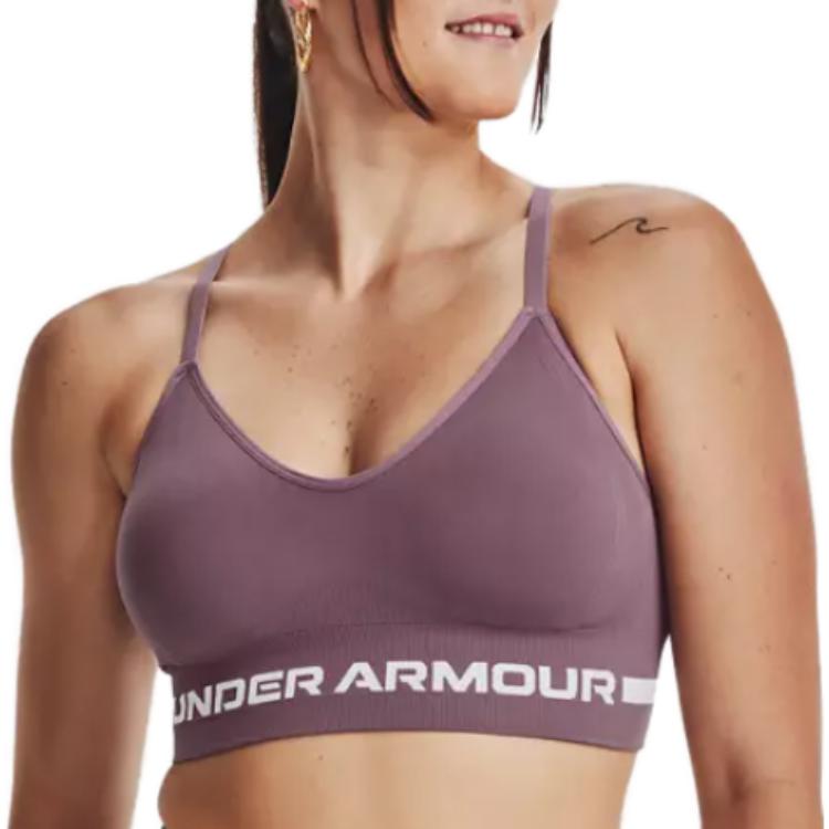 (WMNS) Under Armour Seamless Low Long Bra 'Purple' 1357719-500