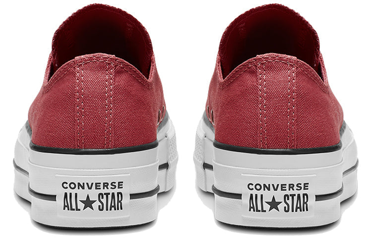 (WMNS) Converse Chuck Taylor All Star Platform Low Top Thick Sole Red White 564996C