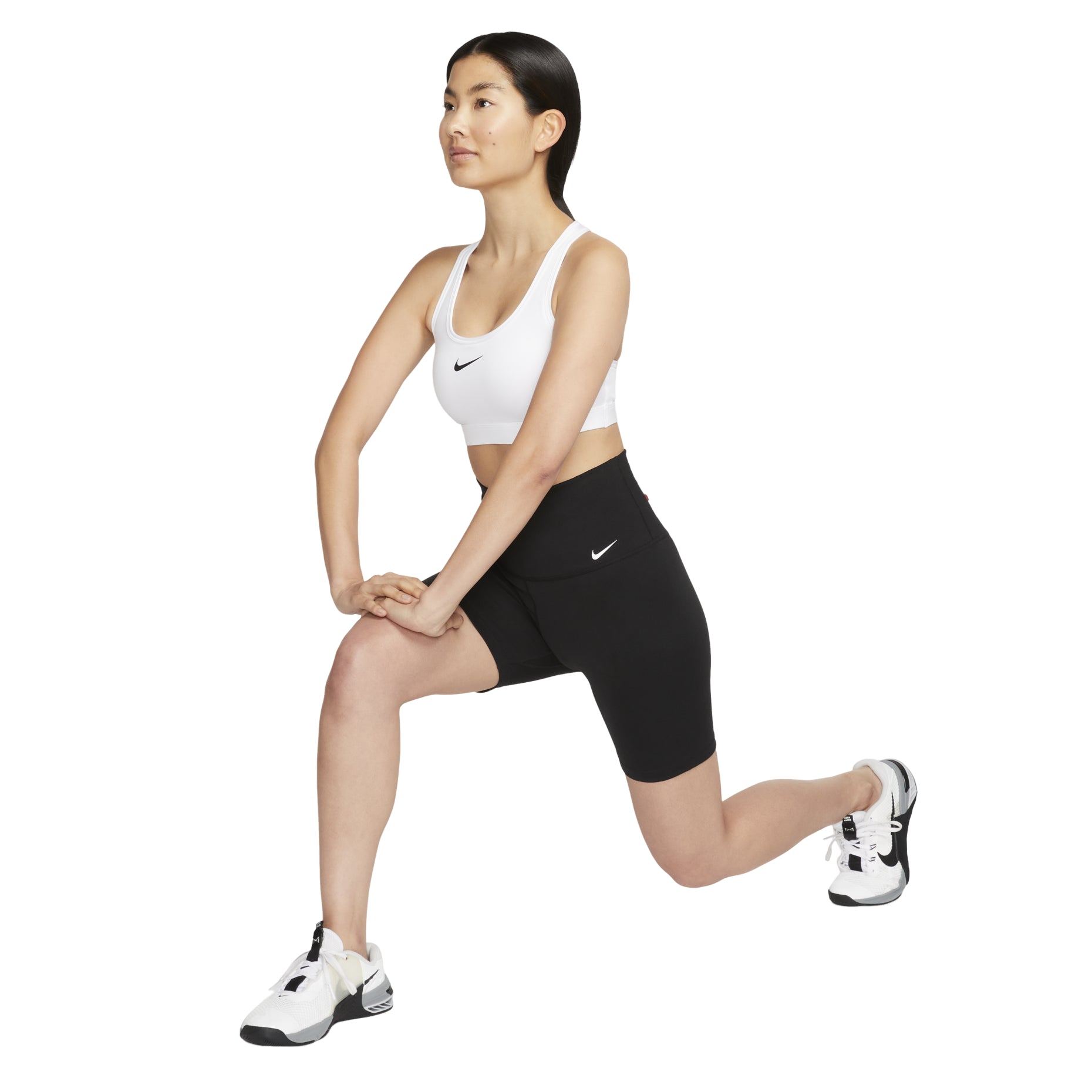 (WMNS) Nike Swoosh Medium Support Sports Bra 'White' DX6822-100