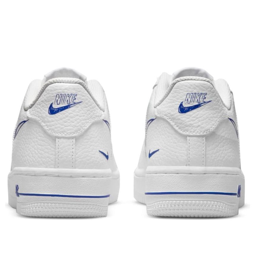 (GS) Nike Air Force 1 Low 'Doodle Swoosh - White Racer Blue' DM3177-102