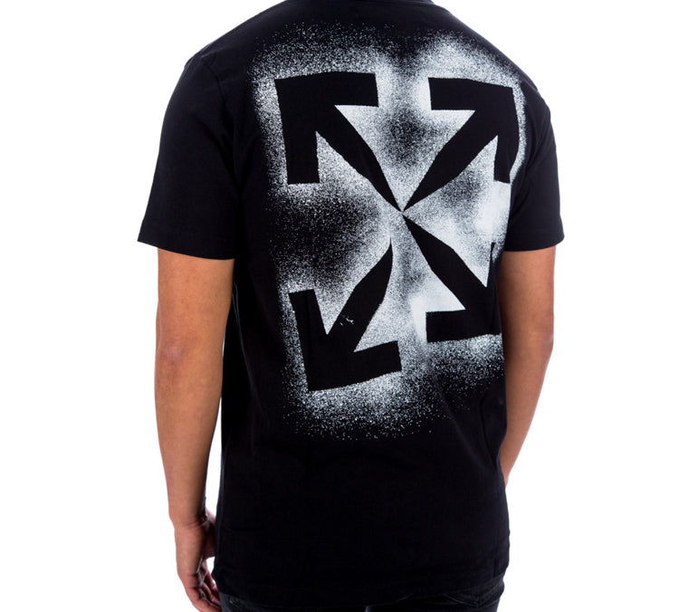 Off-White Stencil Short-Sleeve Slim Tee 'Black/White' OMAA027E20JER0061001