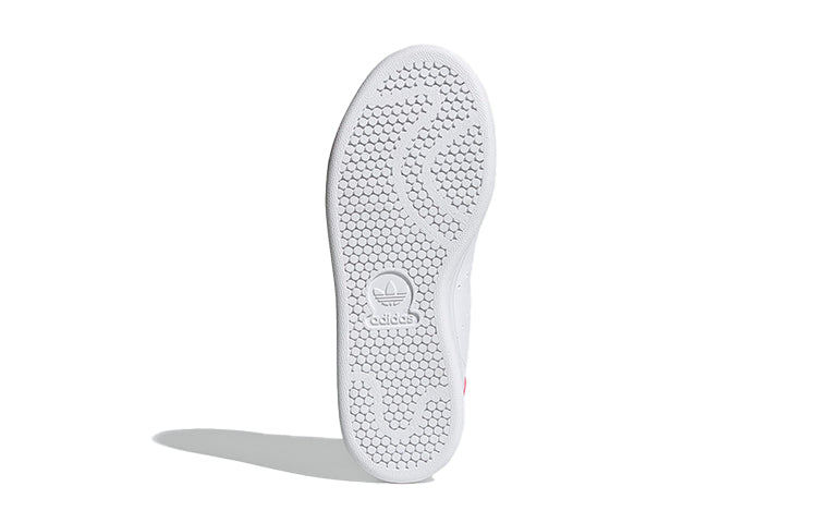 (GS) adidas originals Stan Smith J 'White Rose Red' FX7522