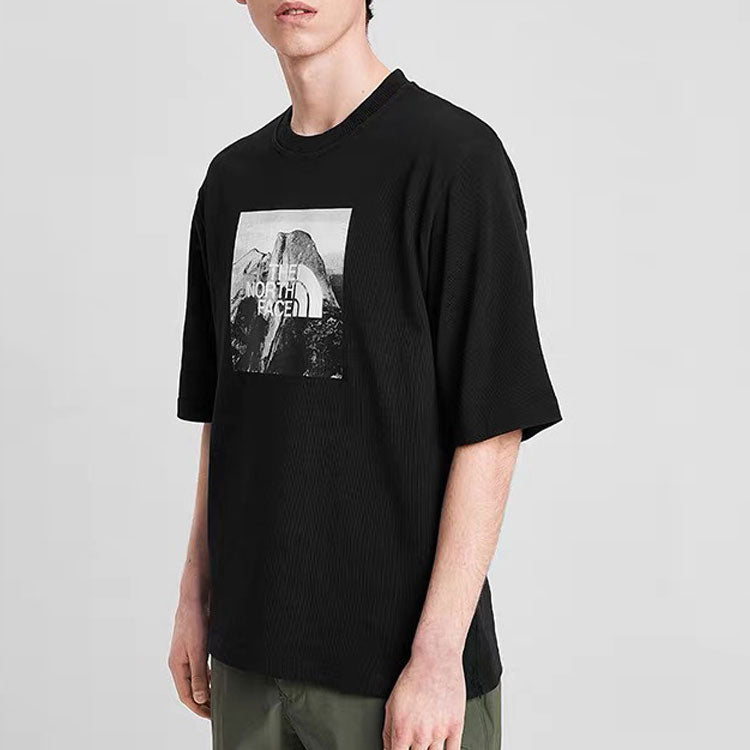 THE NORTH FACE Big Size Print Short Sleeve Black 499V-JK3