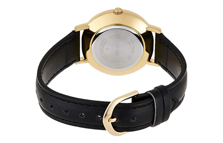 CASIO DRESS Large Gold Black quartz Watch Navy Blue Dark Blue Analog LTP-VT01GL-1B