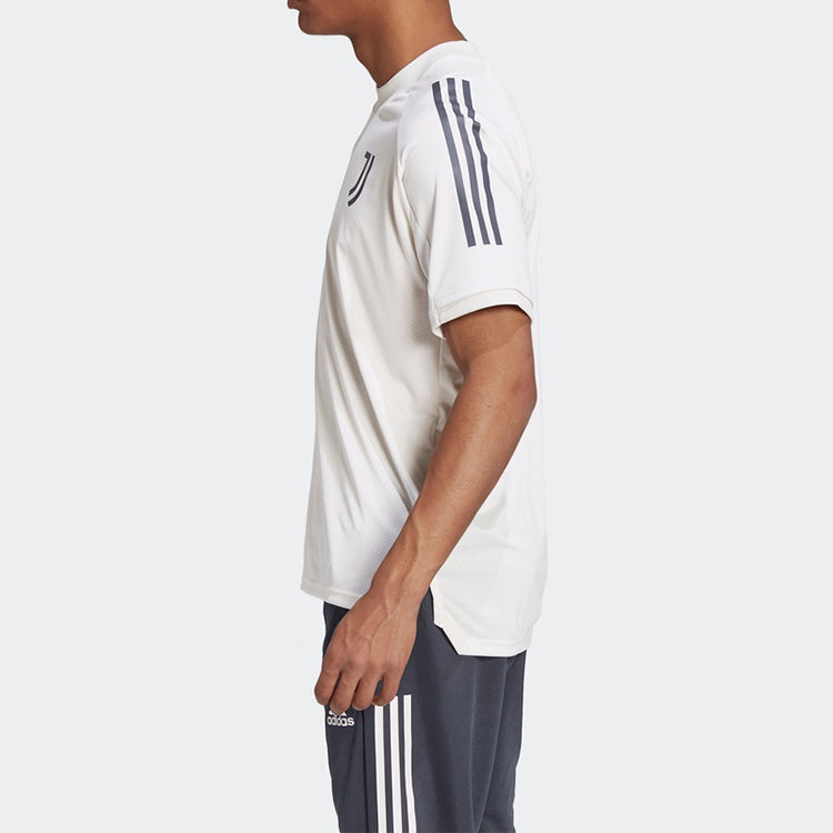 adidas JUVE TR Jersey JSY Juventus Soccer/Football Sports Short Sleeve Gray FR4263
