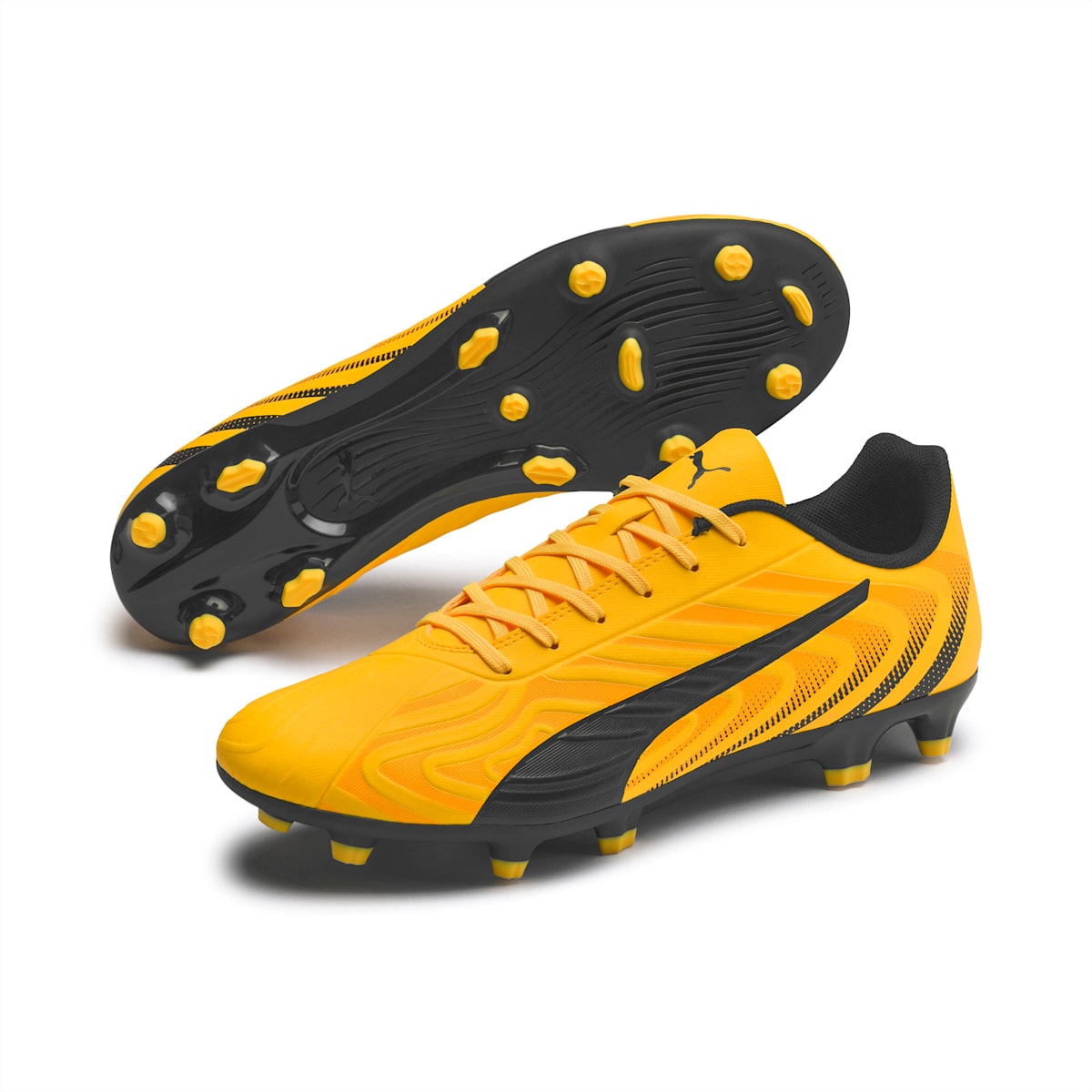 PUMA One 20.4 FG AG 'Yellow Black' 105831-01