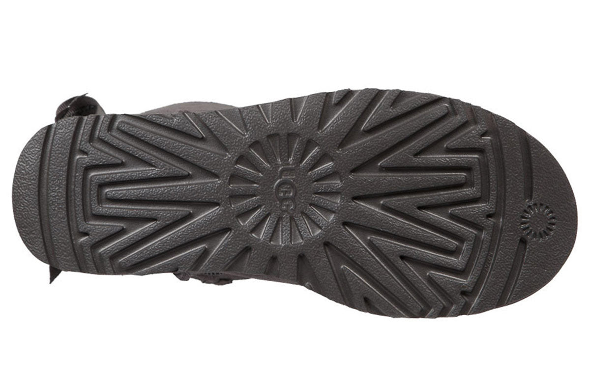 (WMNS) UGG Customizable Bailey Bow short Gray 1098075-CHRC
