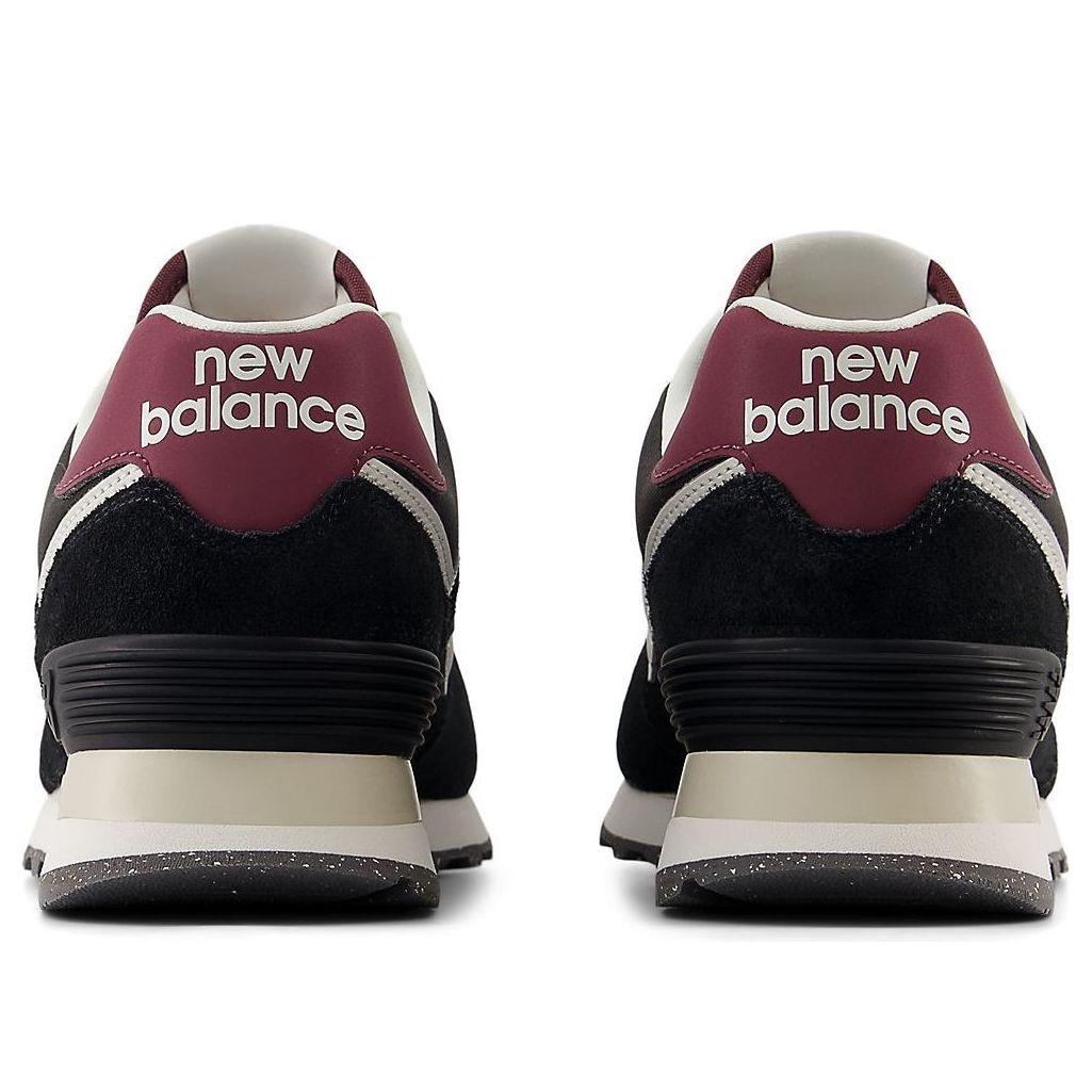 (WMNS) New Balance 574 'Black White Wine Red' WL574WBE