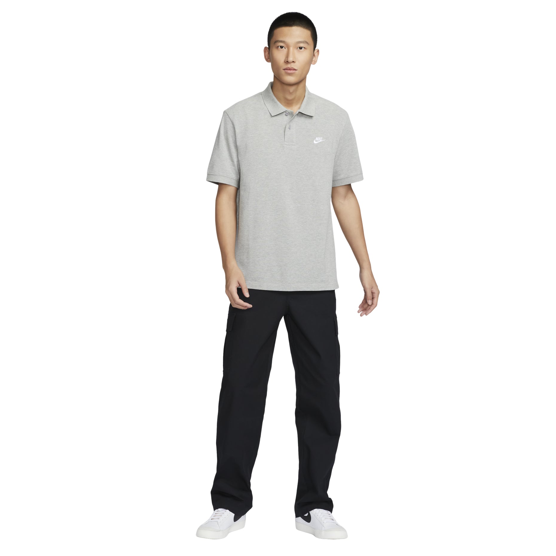 Nike Club Polo Shirts Asia Sizing 'Grey' FN3895-063