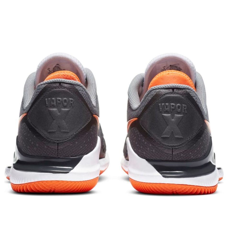 Nike Court Air Zoom Vapor X Knit HC 'Metallic Dark Grey Total Orange' AR0496-005