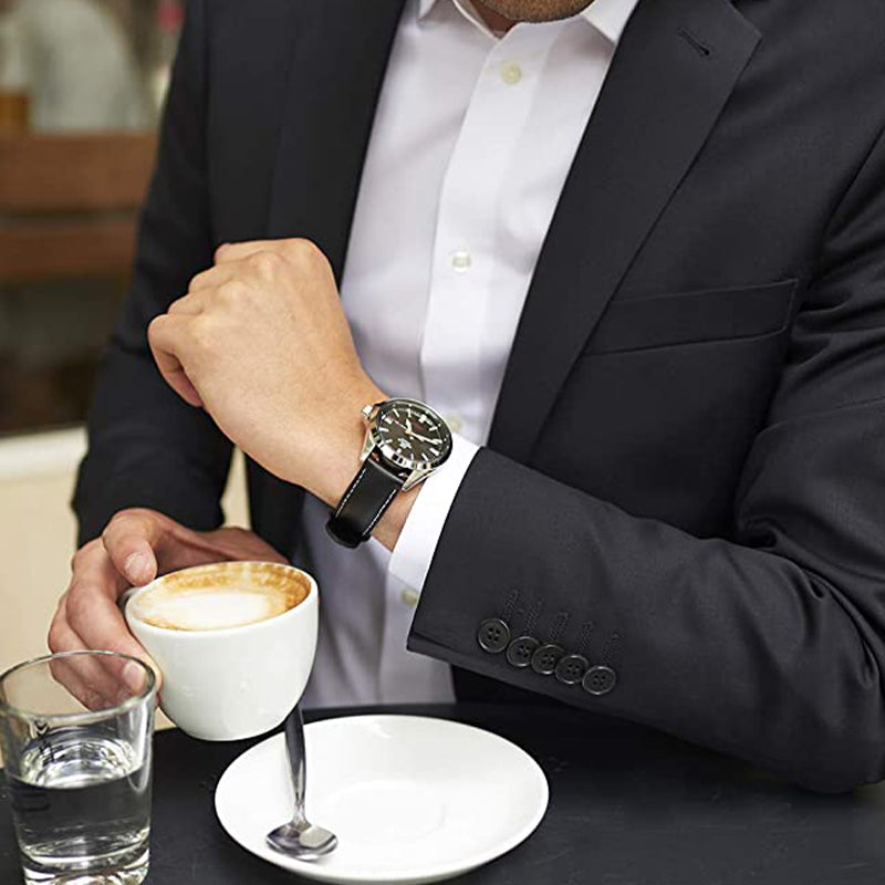 CASIO EDIFICE Mens BlackSilver Analog EFV-100L-1AVU