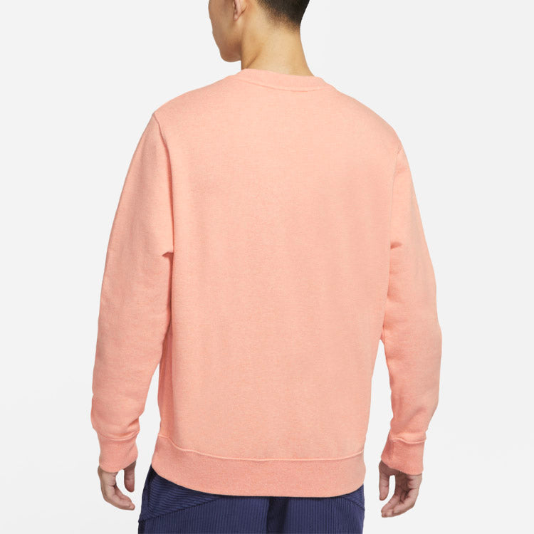 Nike Sportswear Alphabet Logo Round Neck Long Sleeves Apricot Pink DA0684-800