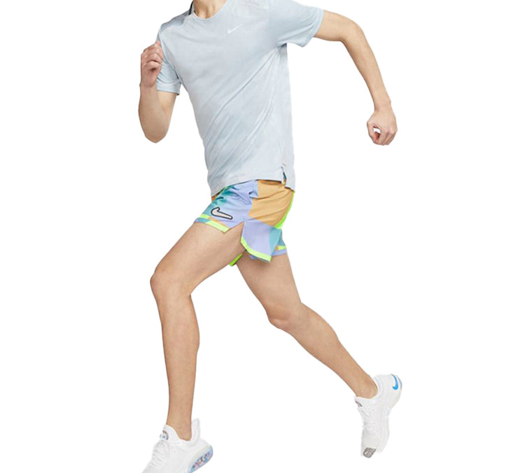 Men's Nike Flex Stride Wild Run 5 Dri-Fit Colorblock Running Shorts Green CJ5830-358