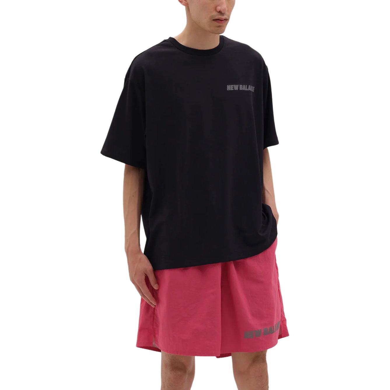 New Balance MET24 Reflection NB Logo T-Shirt Asia Sizing 'Black' AMT45005-BK