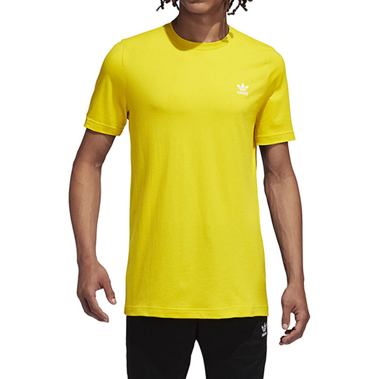 adidas originals Round Neck Pullover Short Sleeve Yellow FN2839