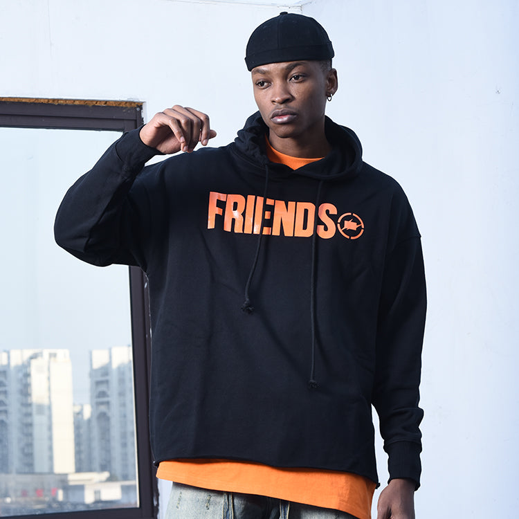 VLONE x Fragment Design Unisex Frineds Logo Black/Orange VLHD17FW005