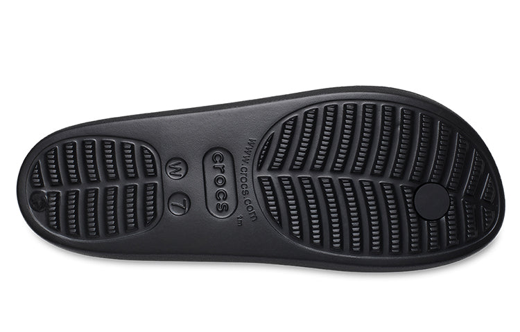 (WMNS) Crocs Classic Platform Slides 'Black' 209564-001